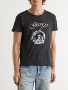 Enfants Riches Déprimés - Jeremy Distressed Printed Cotton-Jersey T-Shirt - Black