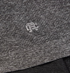 Reigning Champ - Performance Mesh-Panelled Mélange Jersey T-Shirt - Men - Charcoal