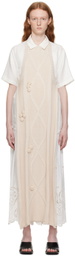 S.S.Daley Beige Elvina Apron Midi Dress
