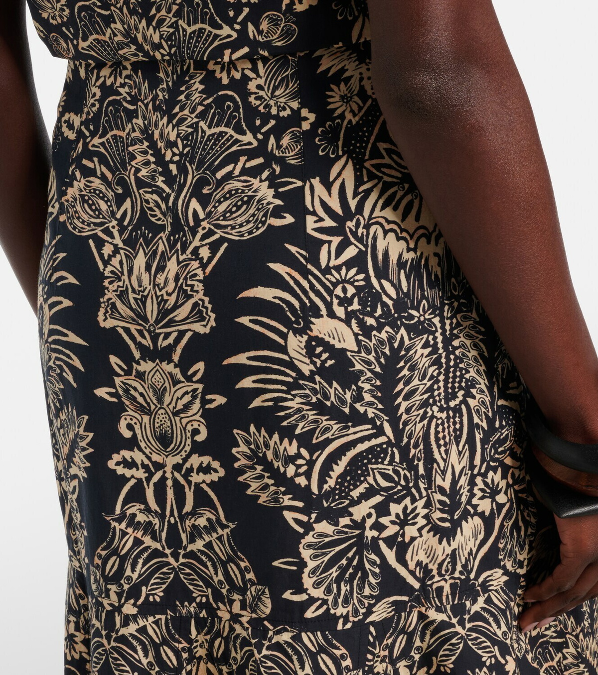 Ulla Johnson Clarisse printed cotton poplin midi skirt