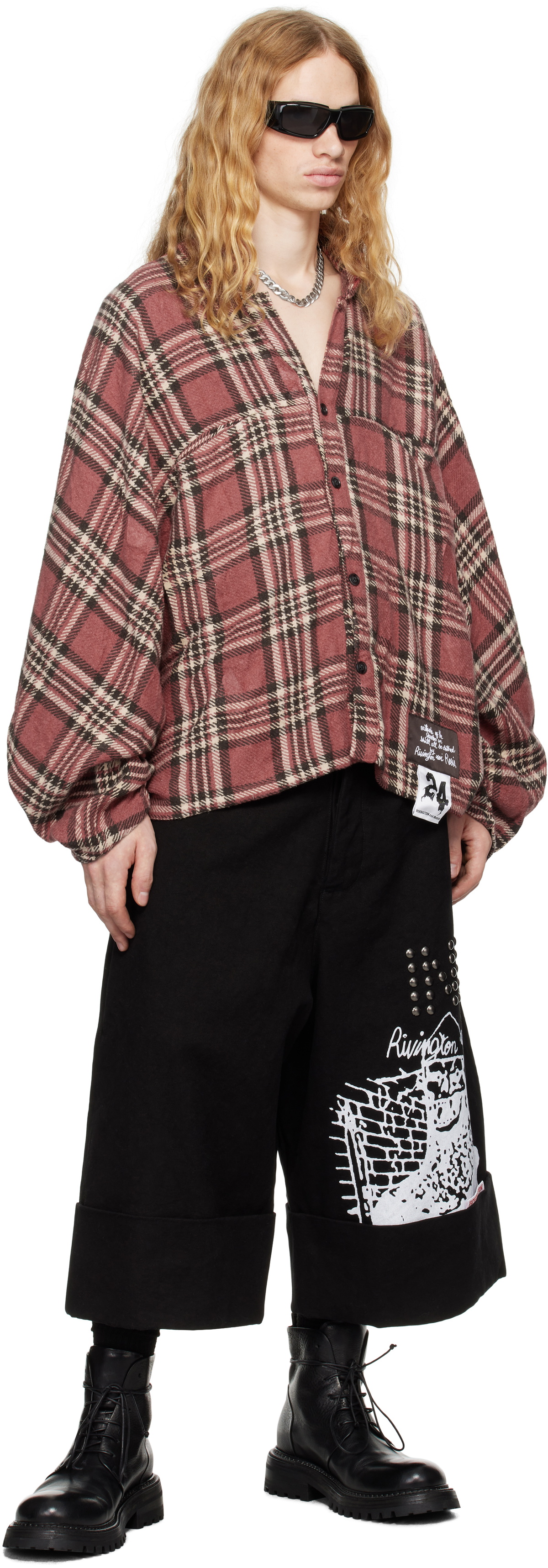 Rivington Roi Rebis Black 'INRI' Shorts