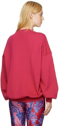 Versace Jeans Couture Pink Embroidered Sweatshirt