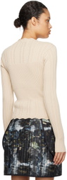 Henrik Vibskov Beige Transparent Block Sweater