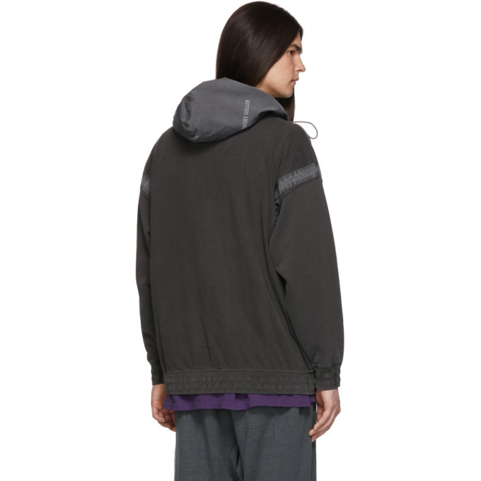 Robert Geller Black The Dhaka Zipper Hoodie