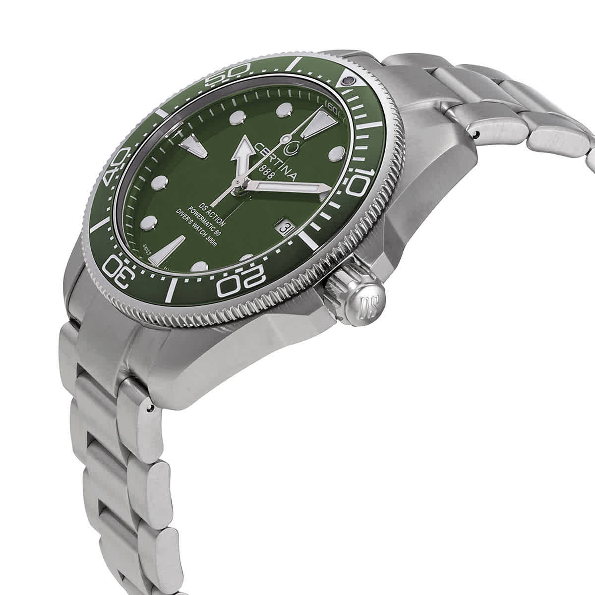Certina Ds Action Diver Automatic Green Dial Mens Watch C0326071109100