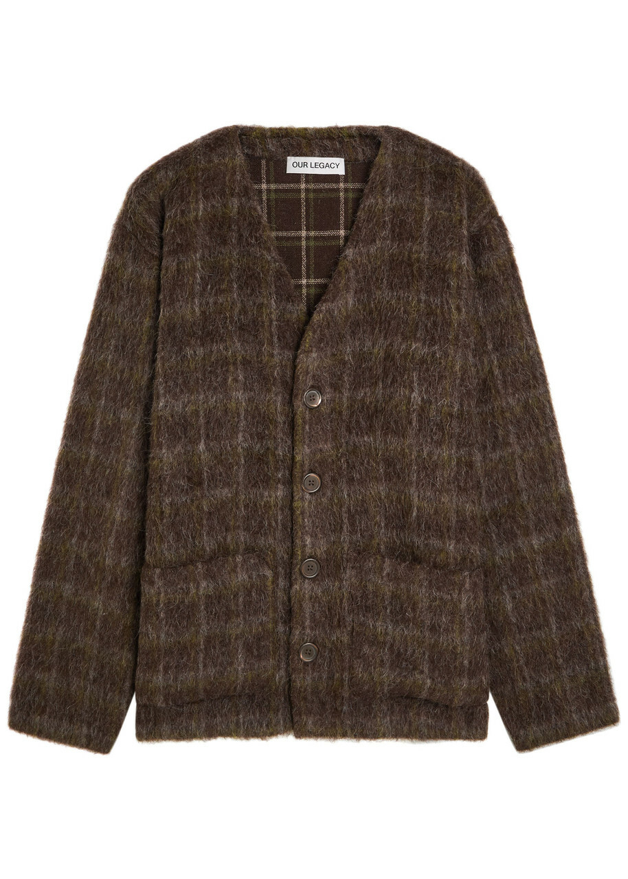 OUR LEGACY Brown Evening Polo Cardigan Our Legacy