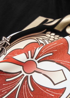 Evisu Hanafuda Kamon Printed Cotton T-shirt Black