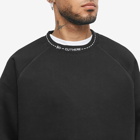 Pleasures Men's Cut-Here Crew Sweat in Black