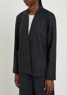 Eileen Fisher Wool Jacket Charcoal