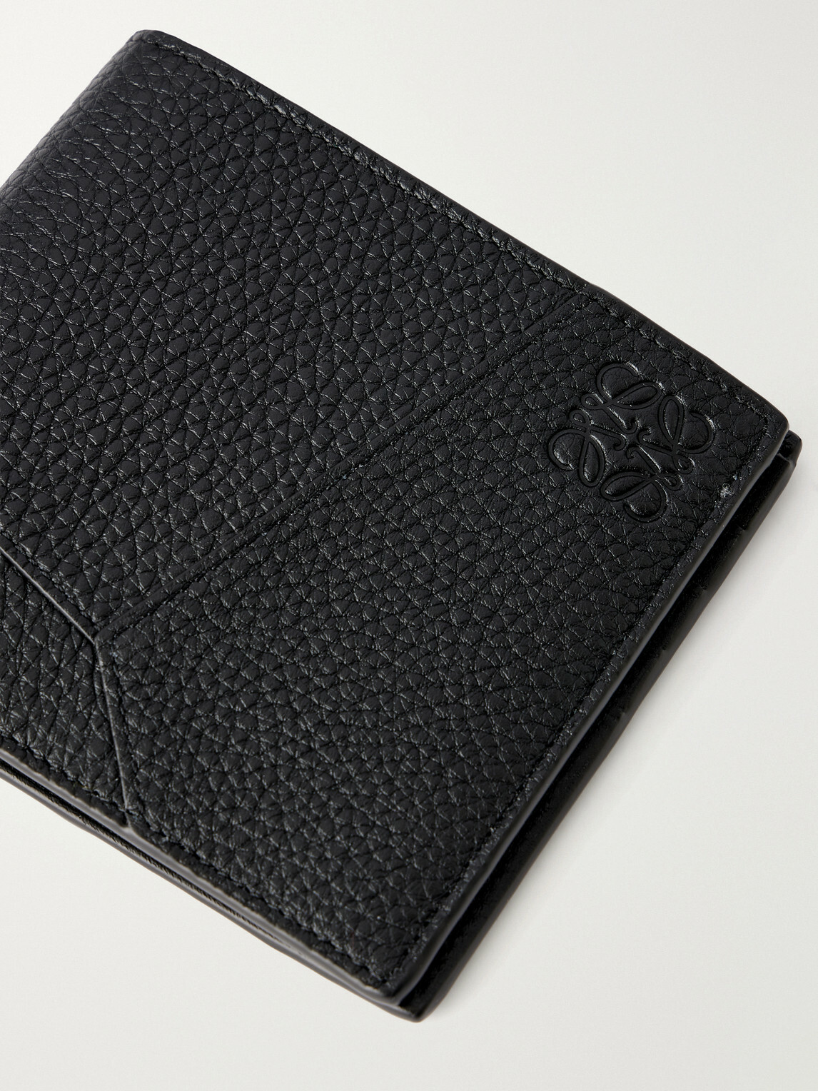 LOEWE - Puzzle Edge Panelled Full-Grain Leather Bifold Wallet
