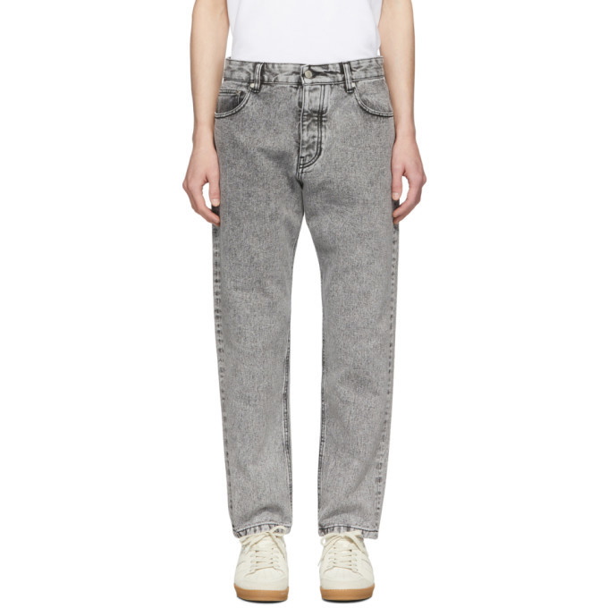 Photo: AMI Alexandre Mattiussi Grey Carrot-Fit Jeans