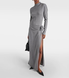 Magda Butrym Wool, silk, and cashmere maxi dress