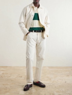 Drake's - Stripe Cotton-Jersey Polo Shirt - Neutrals