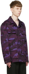 Valentino Purple Cotton Jacket