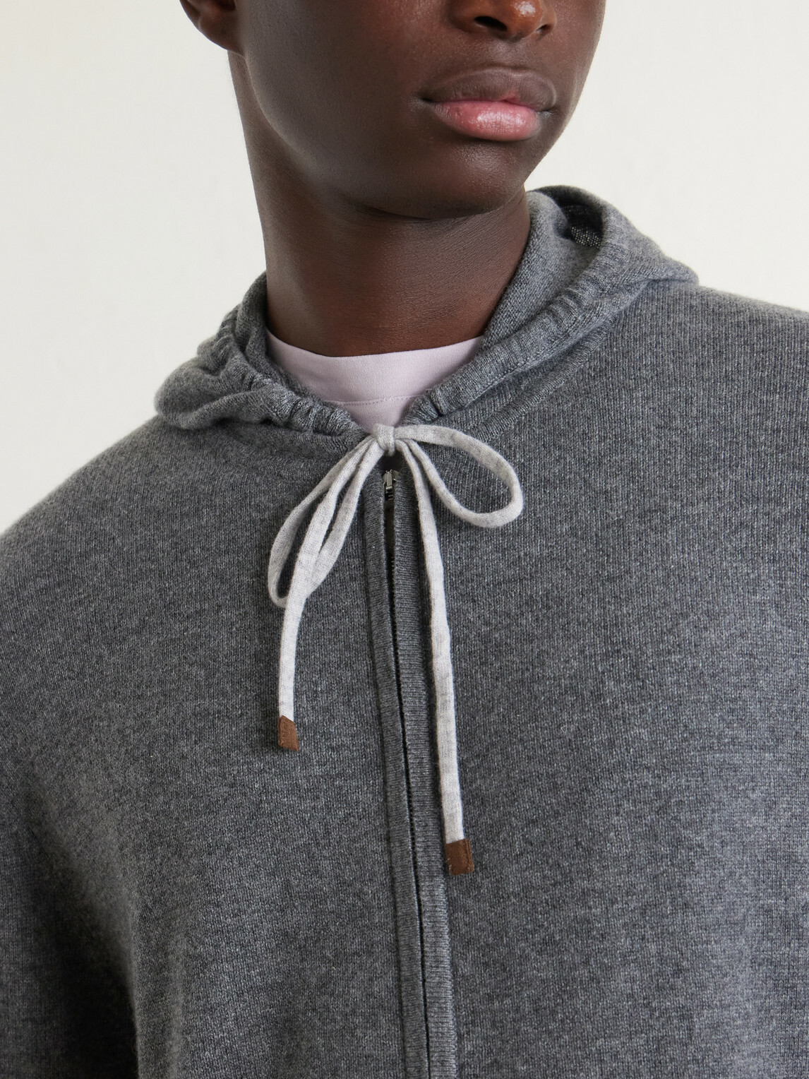 N.PEAL - Ladbroke Organic Cashmere Hoodie - Gray