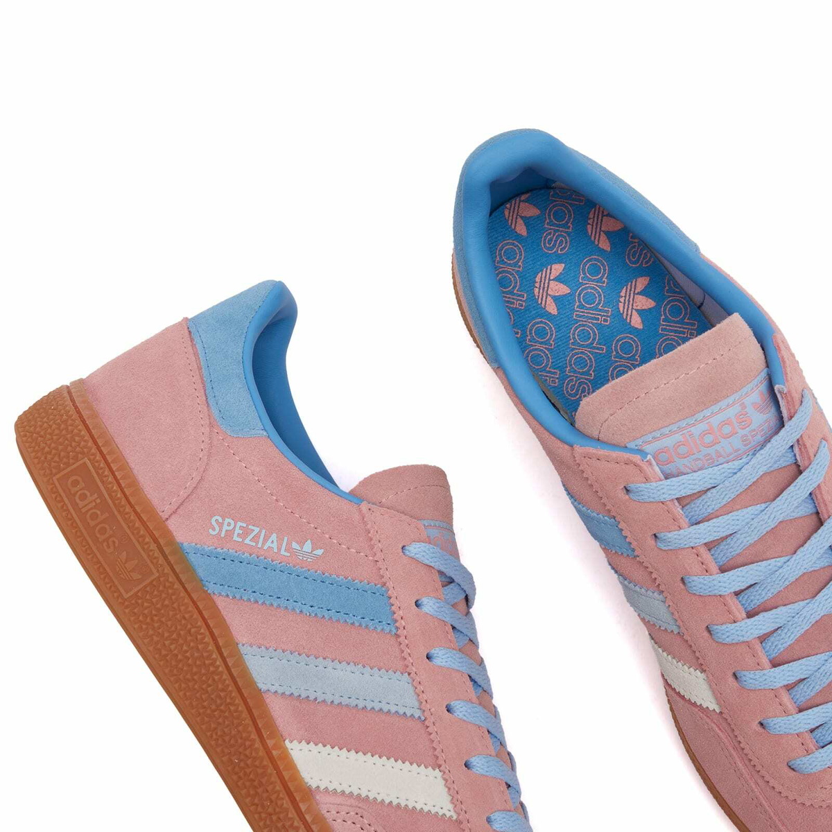 【Adidas】 Spezial Handball Semi Pink Spark Light Blue Sky BUY Adidas Handball Spezial W Semi Pink Spark / Light Blue