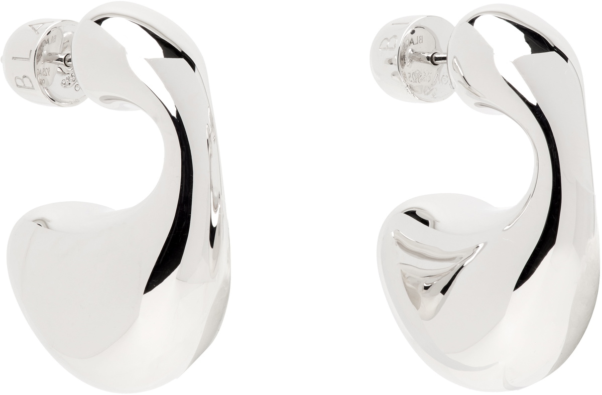 Maria Black Silver Dolphin Large Earrings