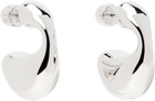 Maria Black Silver Dolphin Large Earrings