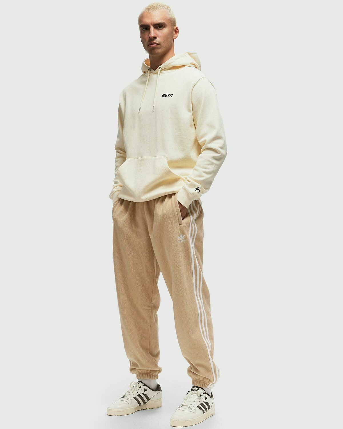 Adidas Fleece Sweatpants Beige Sweatpants adidas