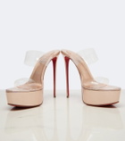 Christian Louboutin Just Nothing leather platform mules
