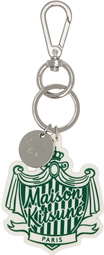 Maison Kitsuné White Crest Keychain