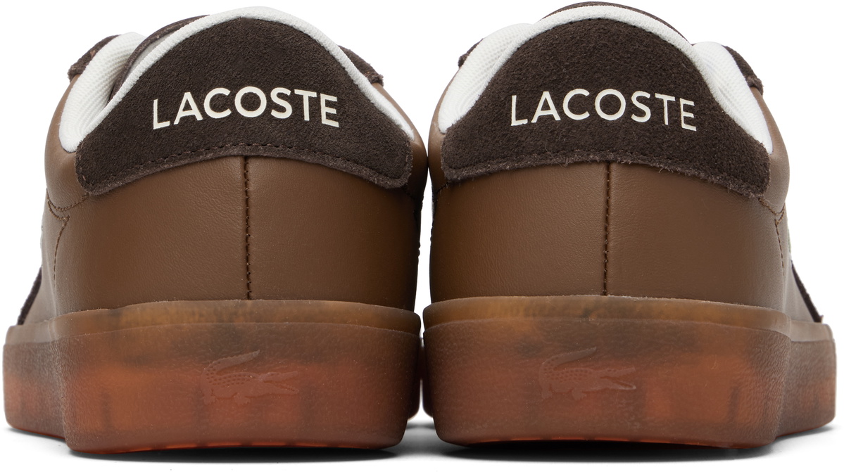 Lacoste Brown Baseshot Pro Leather Sneakers
