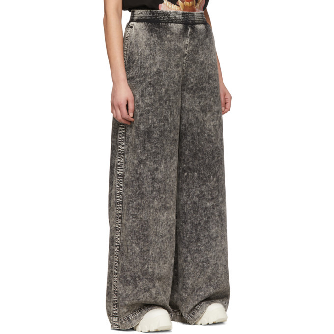 S.R. STUDIO. LA. CA. Black SOTO Mineral Wash Wide-Leg Jeans