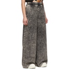 S.R. STUDIO. LA. CA. Black SOTO Mineral Wash Wide-Leg Jeans