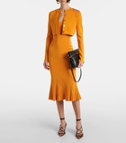 Galvan Atalanta knitted midi dress