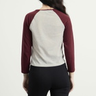 Good American Women's Raglan T-Shirt in Vintage Grey
