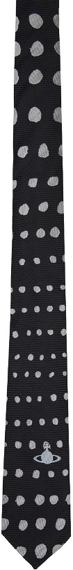 Photo: Vivienne Westwood Black & Silver Dots Tie