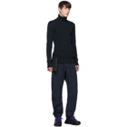 Bottega Veneta Navy Rib Knit Turtleneck