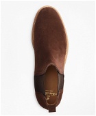 Brooks Brothers Men's Chelsea Suede Boots | Brown