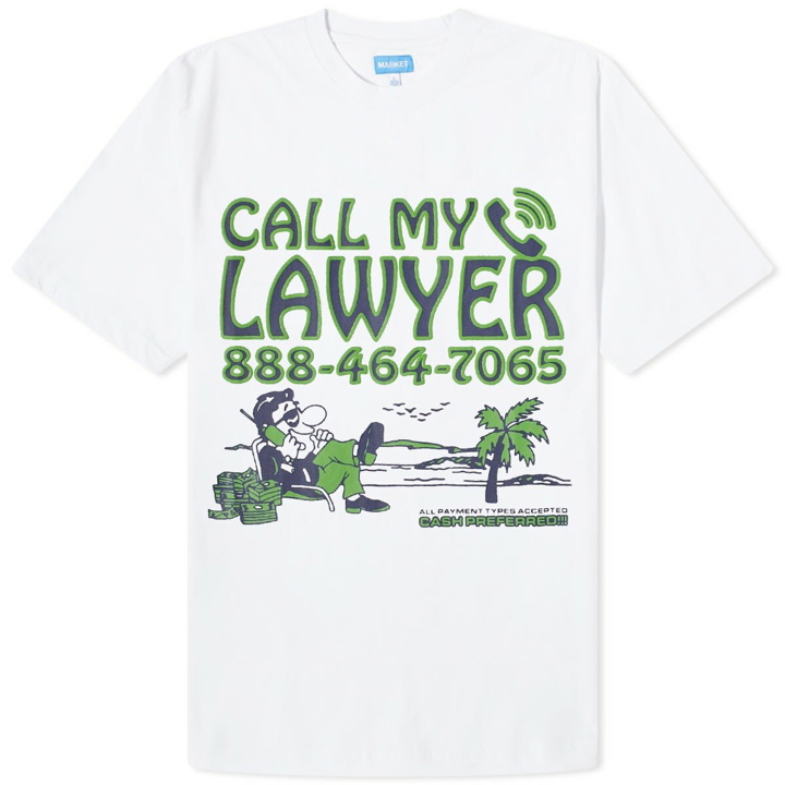 Photo: MARKET Men's Offshore Lawyer T-Shirt in White