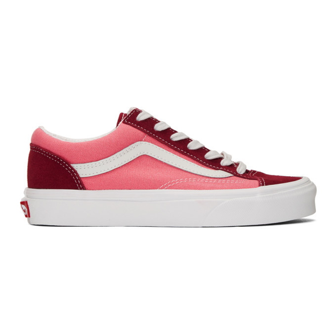 Photo: Vans Pink and Burgundy Style 36 Sneakers
