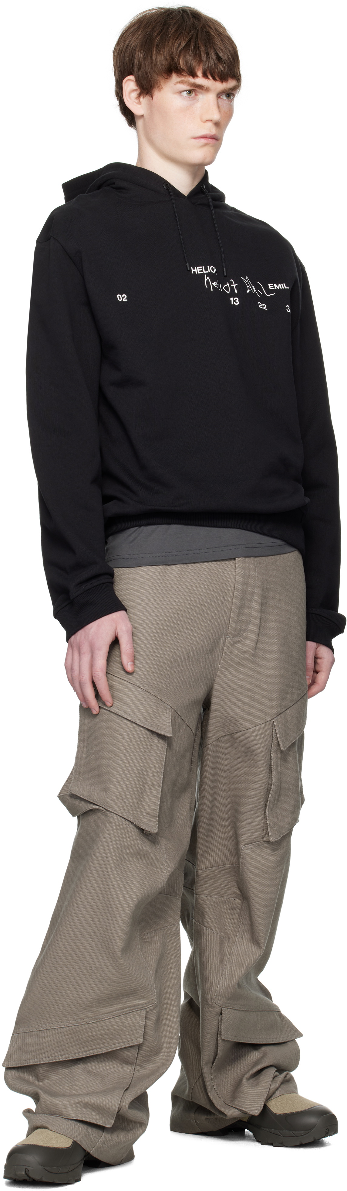 HELIOT EMIL Black Fulgens Hoodie