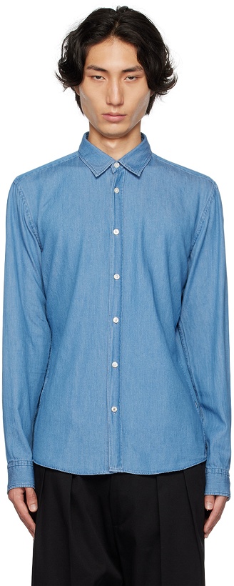 Photo: BOSS Blue Slim-Fit Shirt