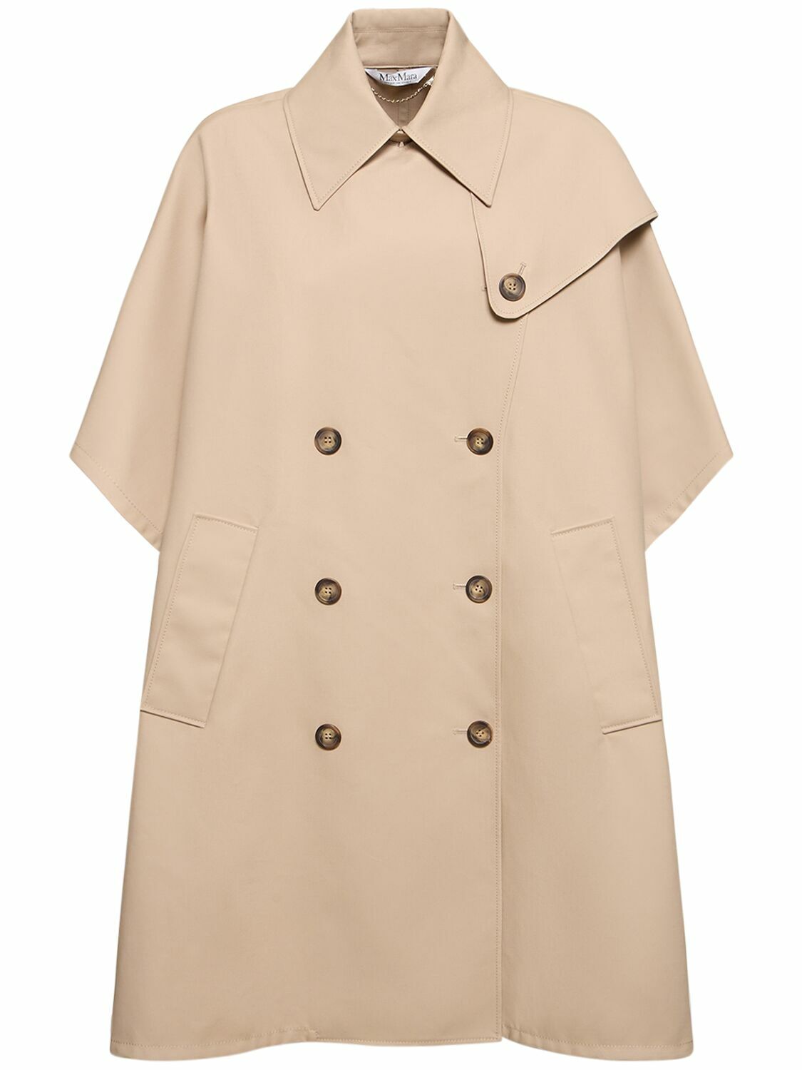MAX MARA - Pernice 3/4 Sleeves Cotton Cape Max Mara