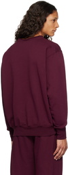 Les Tien Burgundy Roll Neck Sweatshirt