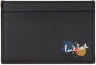 Paul Smith Black Paint Splatter Card Holder