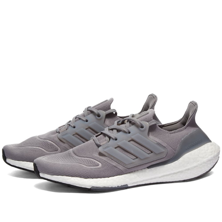 Photo: Adidas Men's Ultraboost 22 Sneakers in Grey Three/Core Black