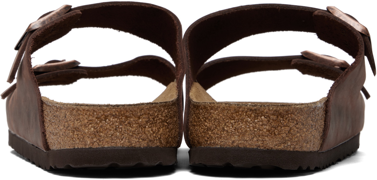Birkenstock Brown Regular Arizona Oiled Leather Sandals