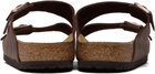 Birkenstock Brown Regular Arizona Oiled Leather Sandals