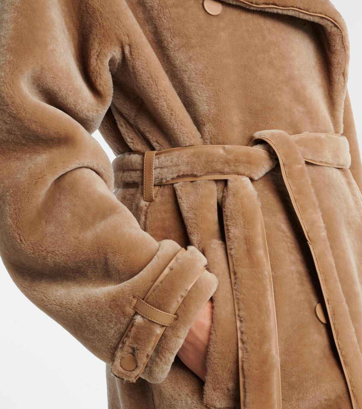 Gabriela Hearst Tellus double-breasted shearling coat