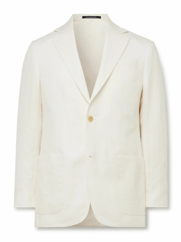 Photo: Richard James - Chapman Linen Suit Jacket - White