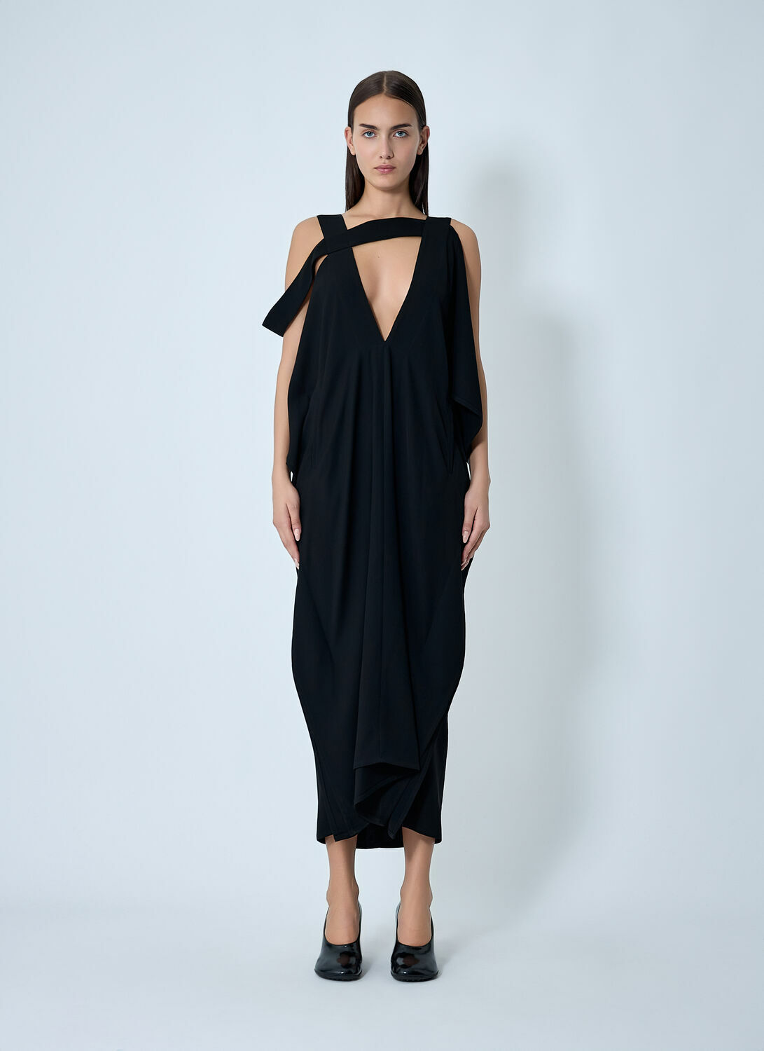 Yohji Yamamoto Draped Maxi Dress