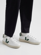 Veja - V-12 Suede-Trimmed Leather Sneakers - White