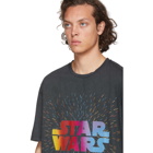 Etro Black and Green Star Wars Edition Logo Paisley T-Shirt