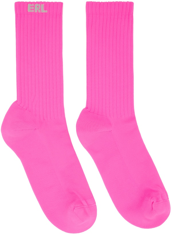 Photo: ERL Pink Knit Socks