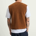 Universal Works Men's Alvar Fleece Lancaster Gilet in Cumin